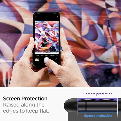 Vista 228 de Spigen Liquid Air - Funda diseñada para iPhone 13 Pro Max (2021), color negro mate