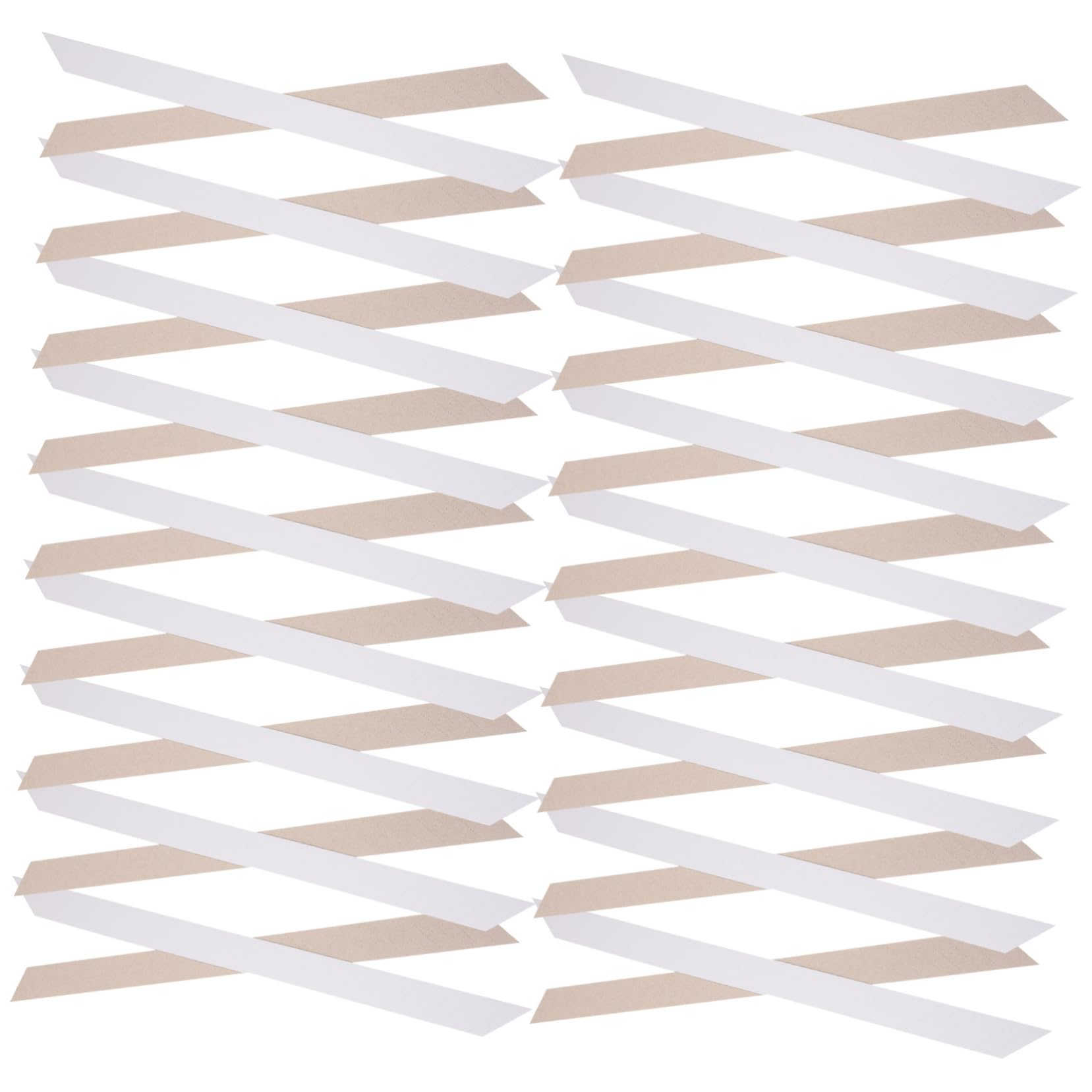 FOMIYES Shirt Collar Support Strips 100pcs Paper Collar Stays for Men's Dress Shirts