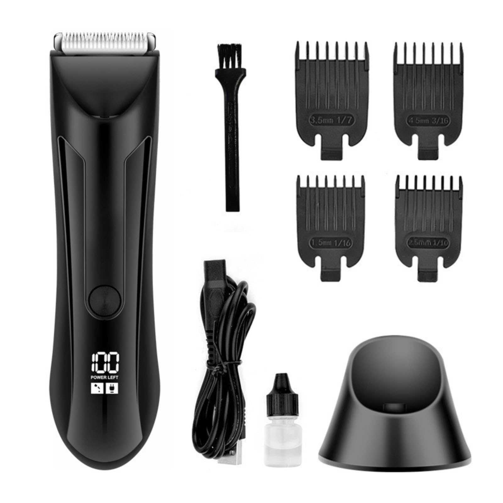 Trimsafe Body Hair Trimmer - Intimrasierer für Männer mit LED-Licht, sanfter Körperrasierer für empfindliche Haut (1 Stück)