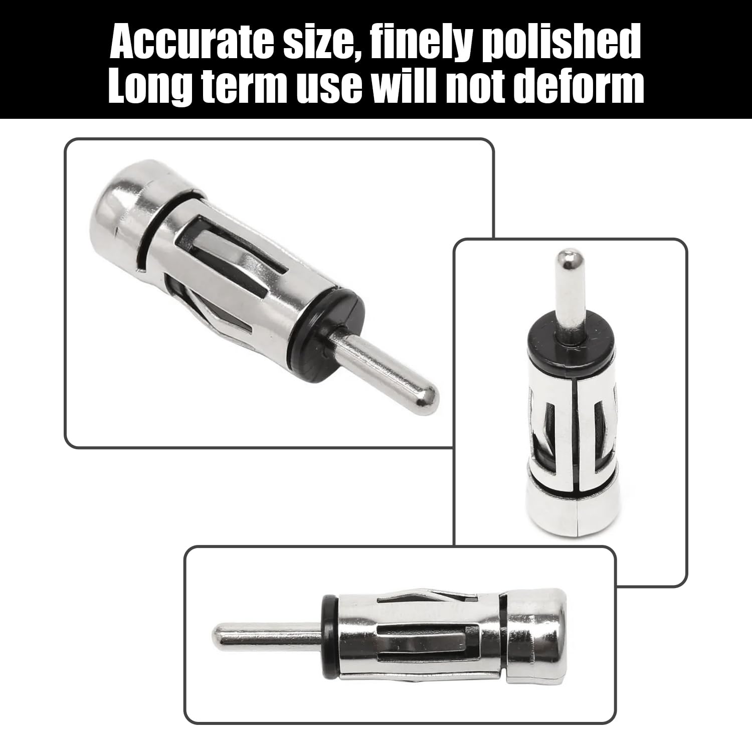 Adattatore per Antenna per Auto da 4 Pezzi, Connettore per Auto, Ricevitore Audio, Connettore Radio, Adatto A Tutti I Veicoli.