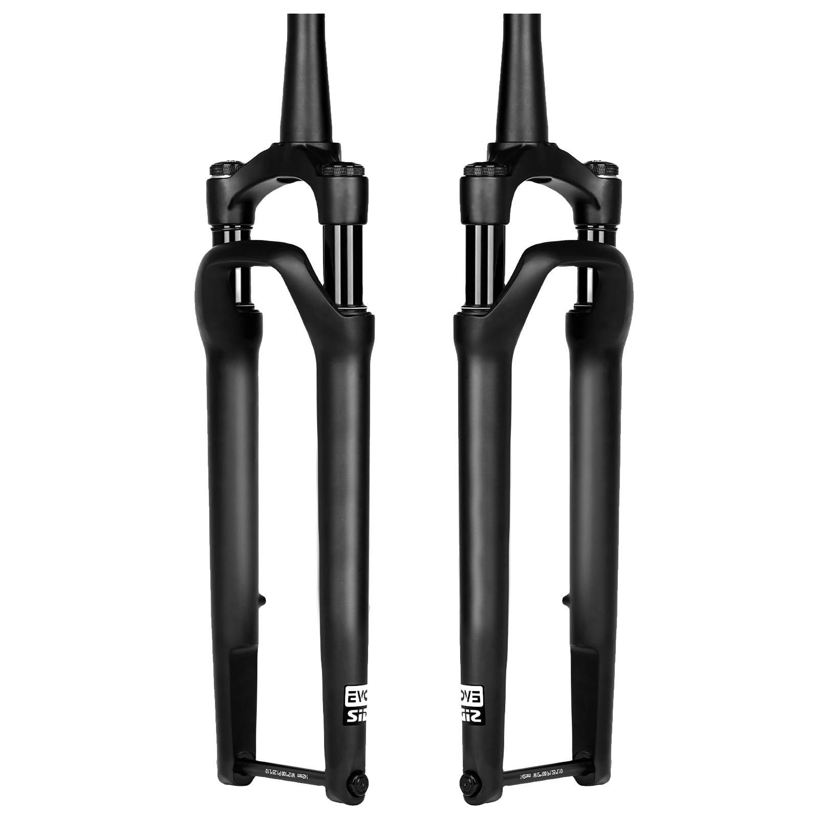Forcella Ammortizzata per Bici da Strada 700C Gravel, Escursione 50 mm, Perno Passante 100 * 12 mm, Blocco Manuale, Freno a Disco Anteriore