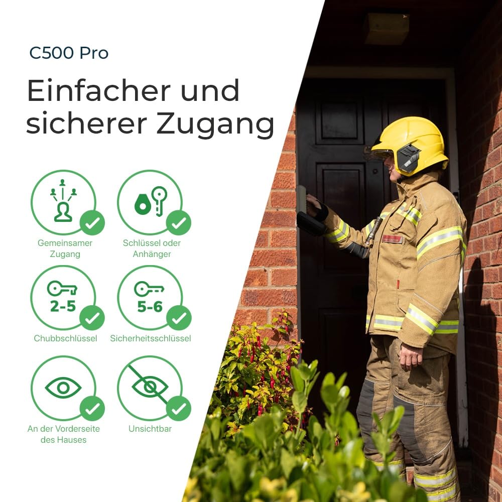 SUPRA C500 Schlüsseltresor mit Zahlencode - Schlüsselsafe Außen - Schlüsselbox Wandmontage