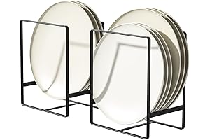 2 Pack Large Upright Countertop and Cupboard Dish Drying Rack Organizers