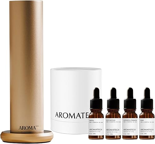 Aromini BT & The Opulent Woods Set de regalo  Difusor de tecnología de difusión nebulizante AroMini BT para aromaterapia  Santal, Noir, Oud Saphir,