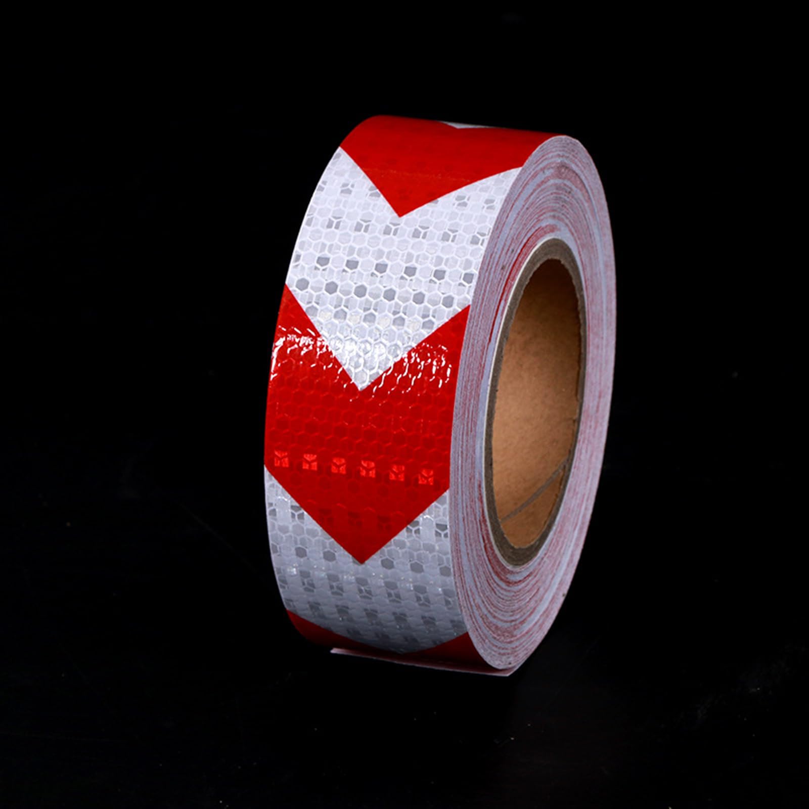 eallen Flecha Roja Y Blanca Cinta Adhesiva Reflectante, Pegatina De Seguridad Fluorescente, 25M X 5/10/20Cm Cinta Adhesiva De Advertencia Reflexiva,Width 20cm