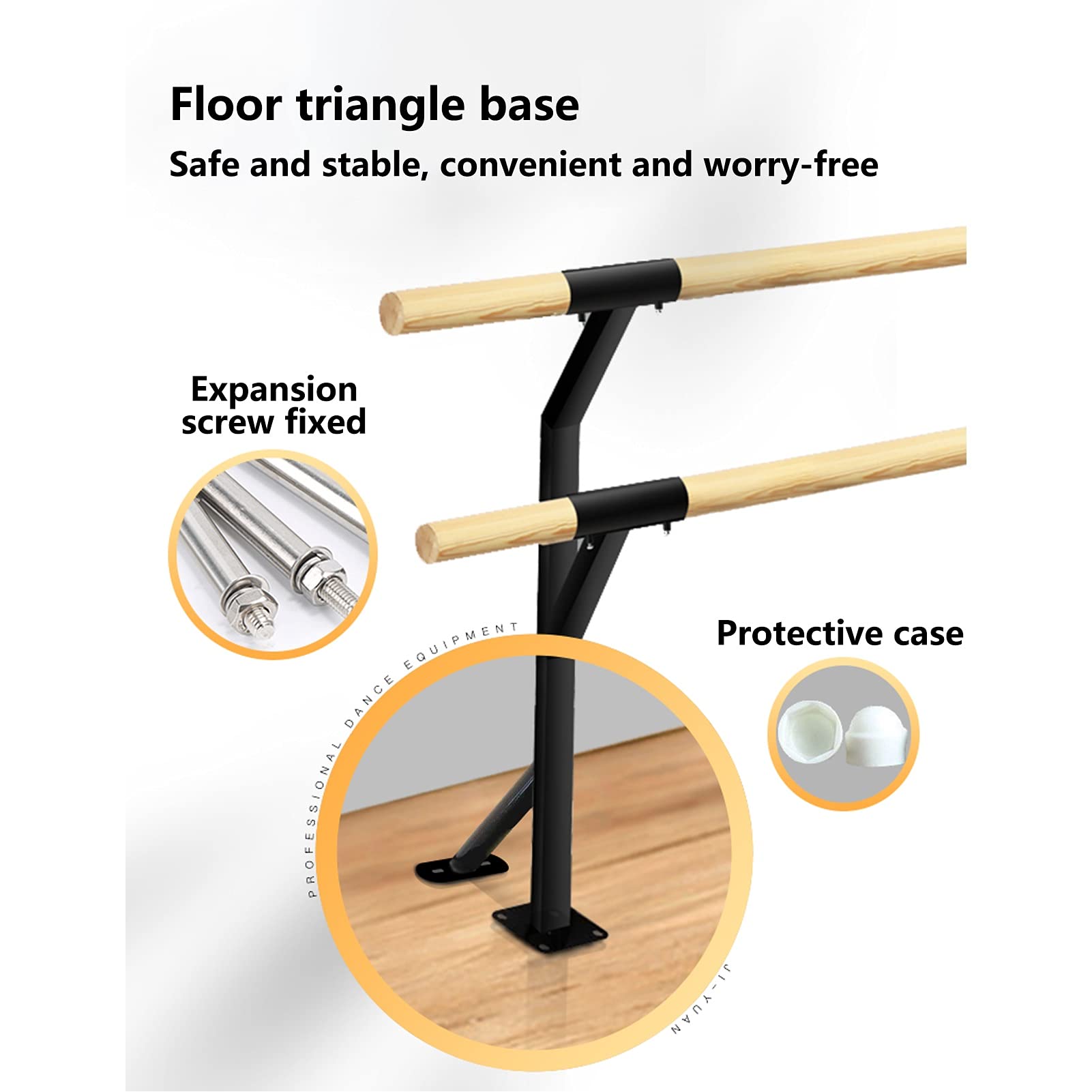 Double Layer Barre Ballet, Portable Freestanding Barre Bar Equipment, Lightweight Adjustable Ballet for Adults Children Exercise
