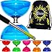 Produktbild Cyclone QUARTZ PRO Diabolo Set (6 Farbvarianten) Freiläufer (mit kugellager) Dreifache Lagerung Kombi-Set + Diablo Alu-Handstäbe, Diaboloschnur + Reisetasche! (Grün)
