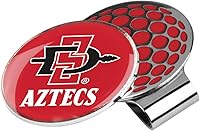 Vista 15 de LinksWalker Collegiate Team Golf Ball Marker with Magnetic Hat Clip Holder plateado