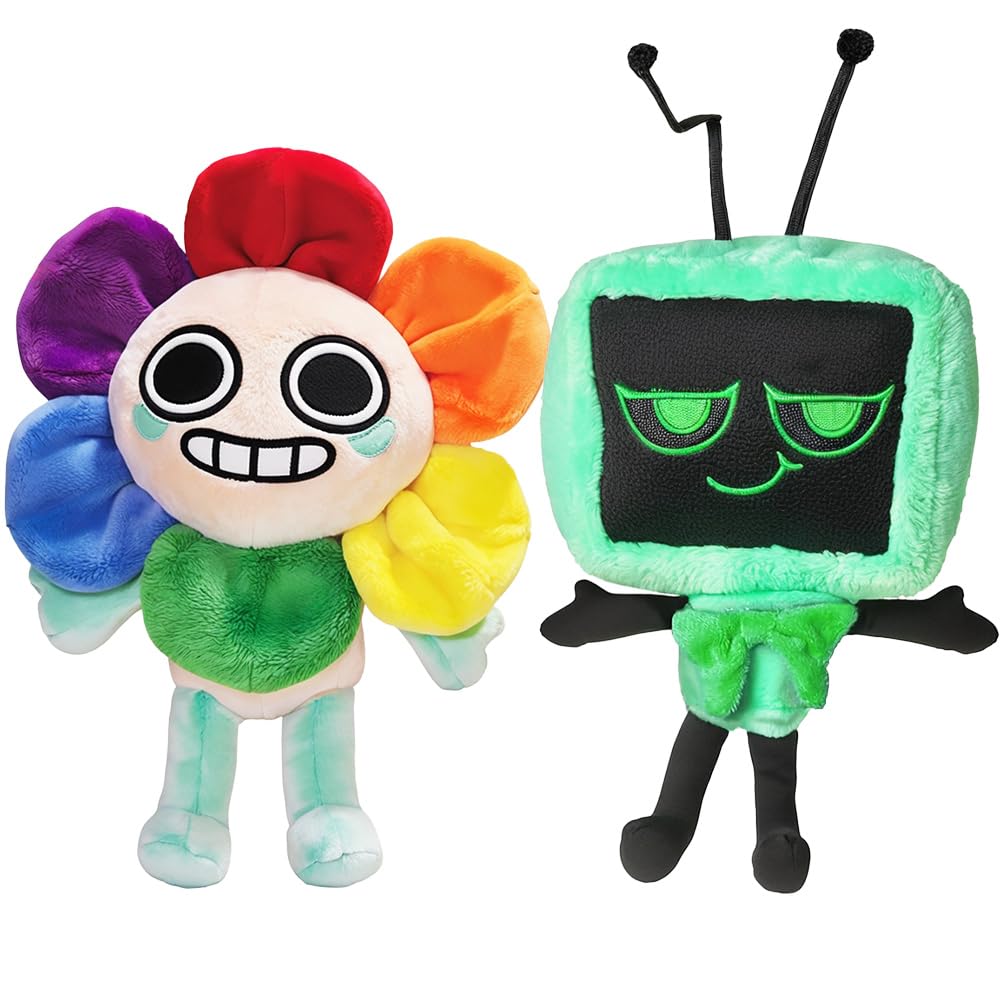 Dandy's World Plush Toy,13" Soft Stuffed Animal Toy,Cute Plushies for Kids, for Aged 4 5 6 7 8 9 10+ Years Old Boys Girls and Fans,Great for Christmas,Birthdays. (2PCS)