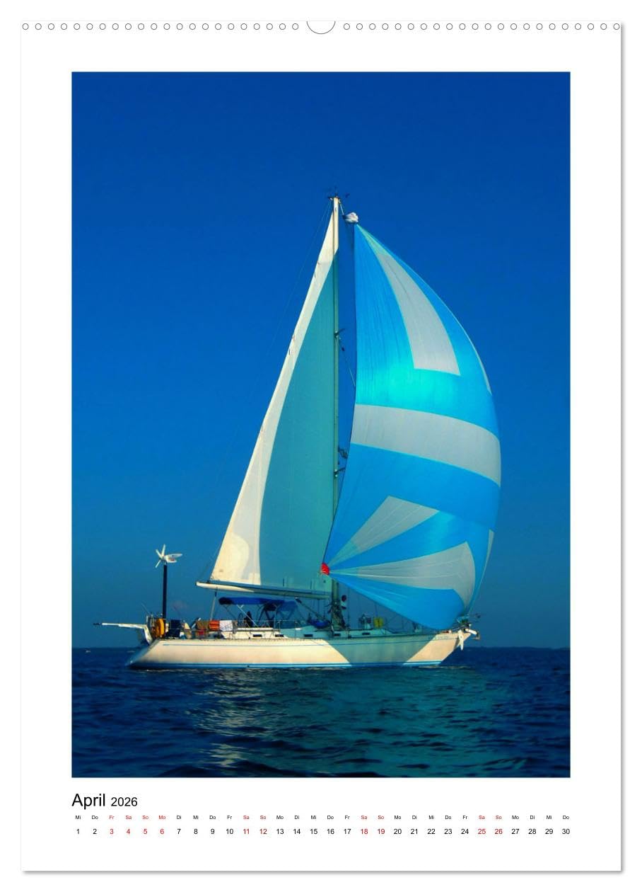 Segeln - auf Kurs (hochwertiger Premium Wandkalender 2026 DIN A2 hoch), Kunstdruck in Hochglanz: Traumhafte Bilder von Segeltörns rund um den Globus (CALVENDO Sport)