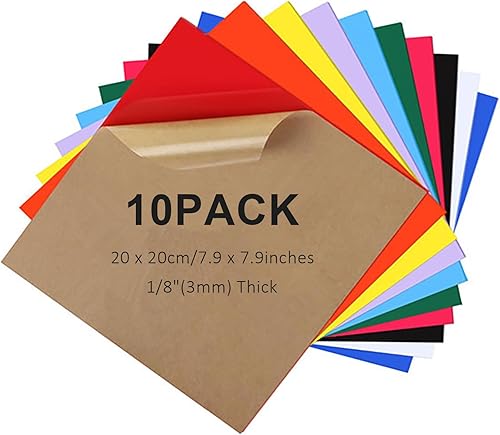 bechoanigel Acryl-Kunststoffplatte, 10/12 Stück lasergeschnittene Platte, PVC-Ku