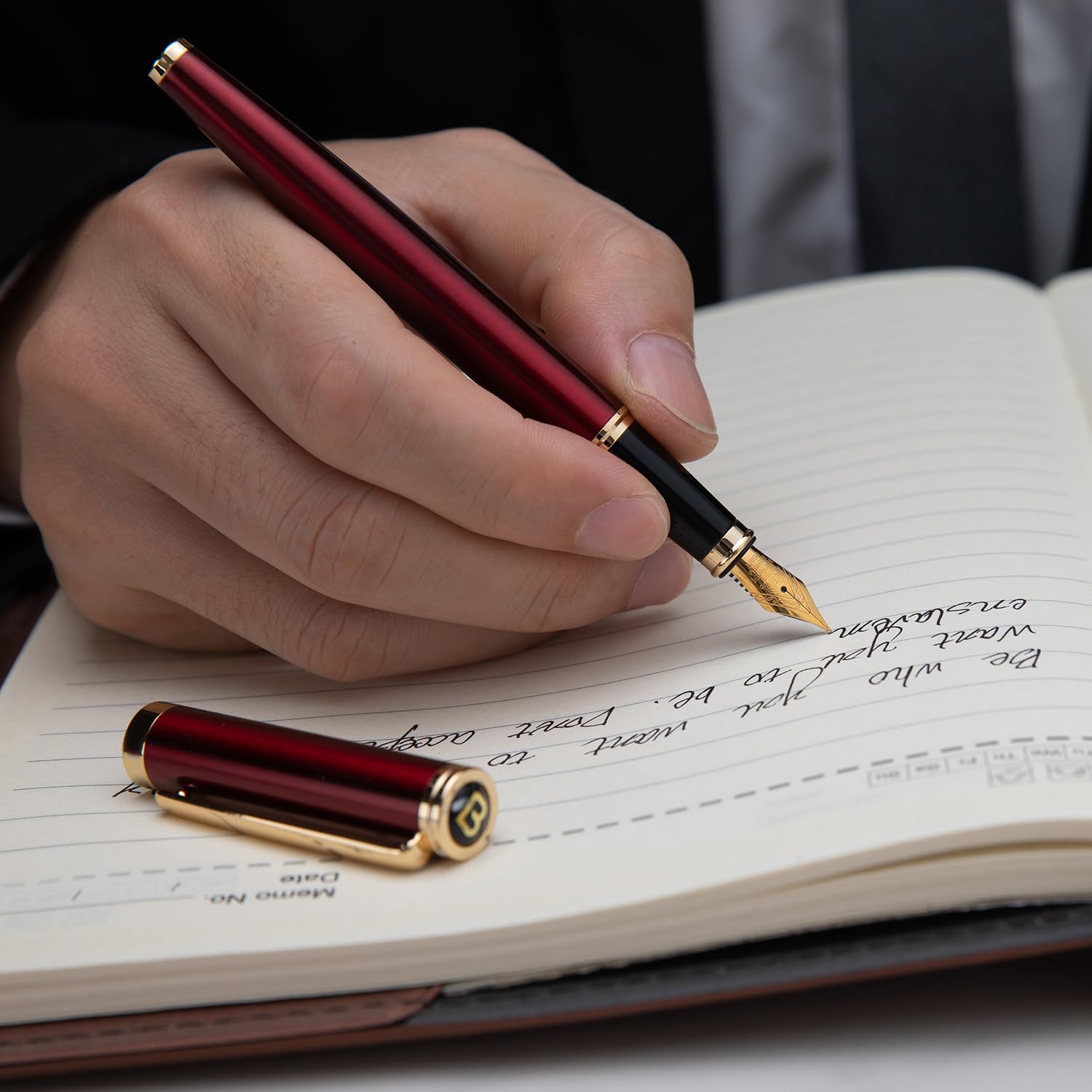 Vulpen voor het schrijven, adembenemende luxe pen, 24k vergulde punt