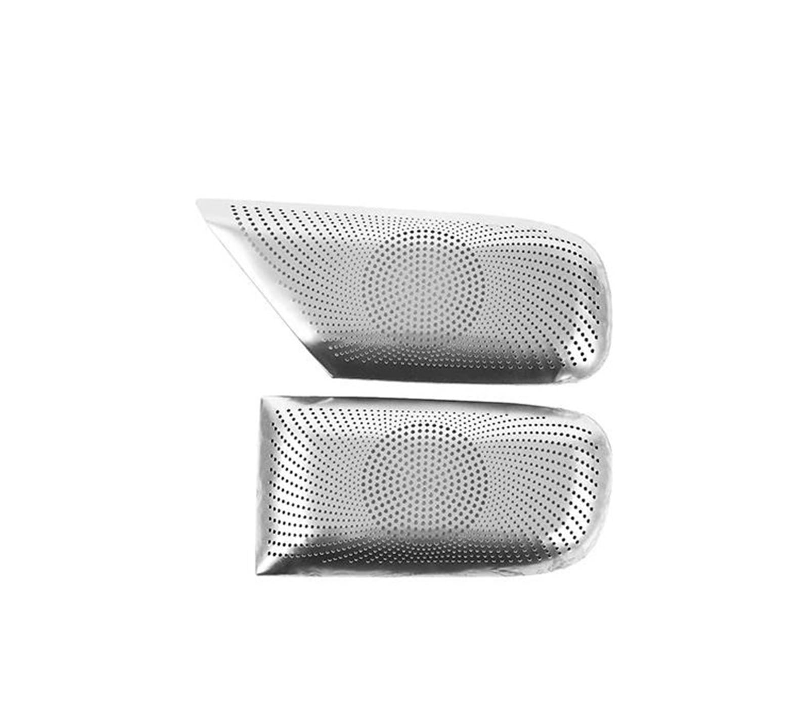 SINTEMEIOK car air Conditioning Vent Assembly for Xpeng G6 2023-2024 Stainless Car Front Dashboard Air Condition Vent Cover Sound Speaker Trim Sticker Accessories(Silver)