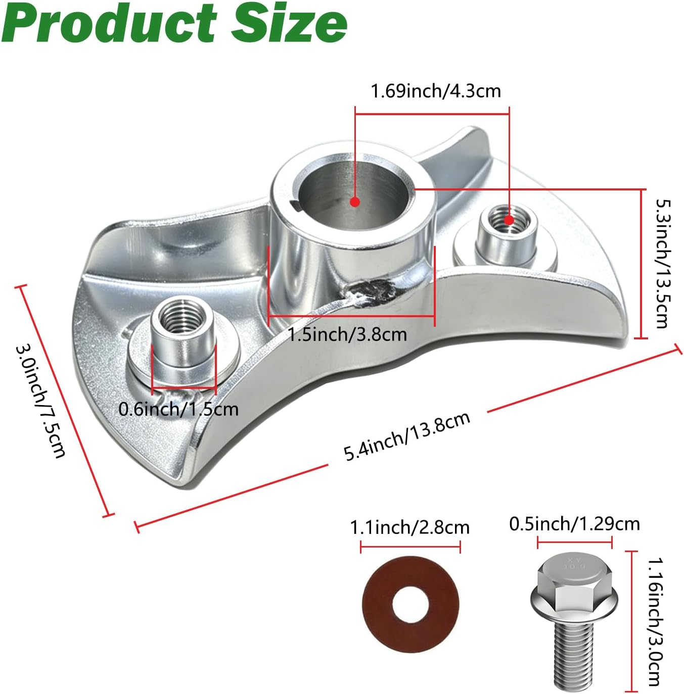 72610-VG3-030 Blade Holder Set for Honda HRR216 & HRX217 Series Lawn Mowers | Fits HRR216K6/K7/K8/K9 & HRX217K2/K3/K4. Includes bolts & spring ring. High-strength steel.