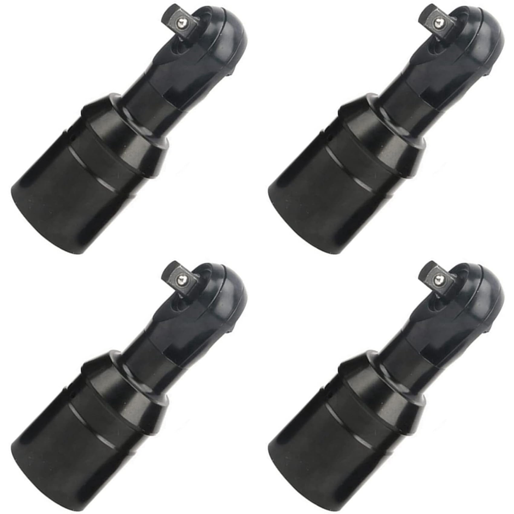 Jnchdghwa Black 4X Ratchet Wrench Head 3/8 Inch Square Drive 10Mm Heavy Duty For Electric Cordless Ratchet Wrench Industrial Grade Tool