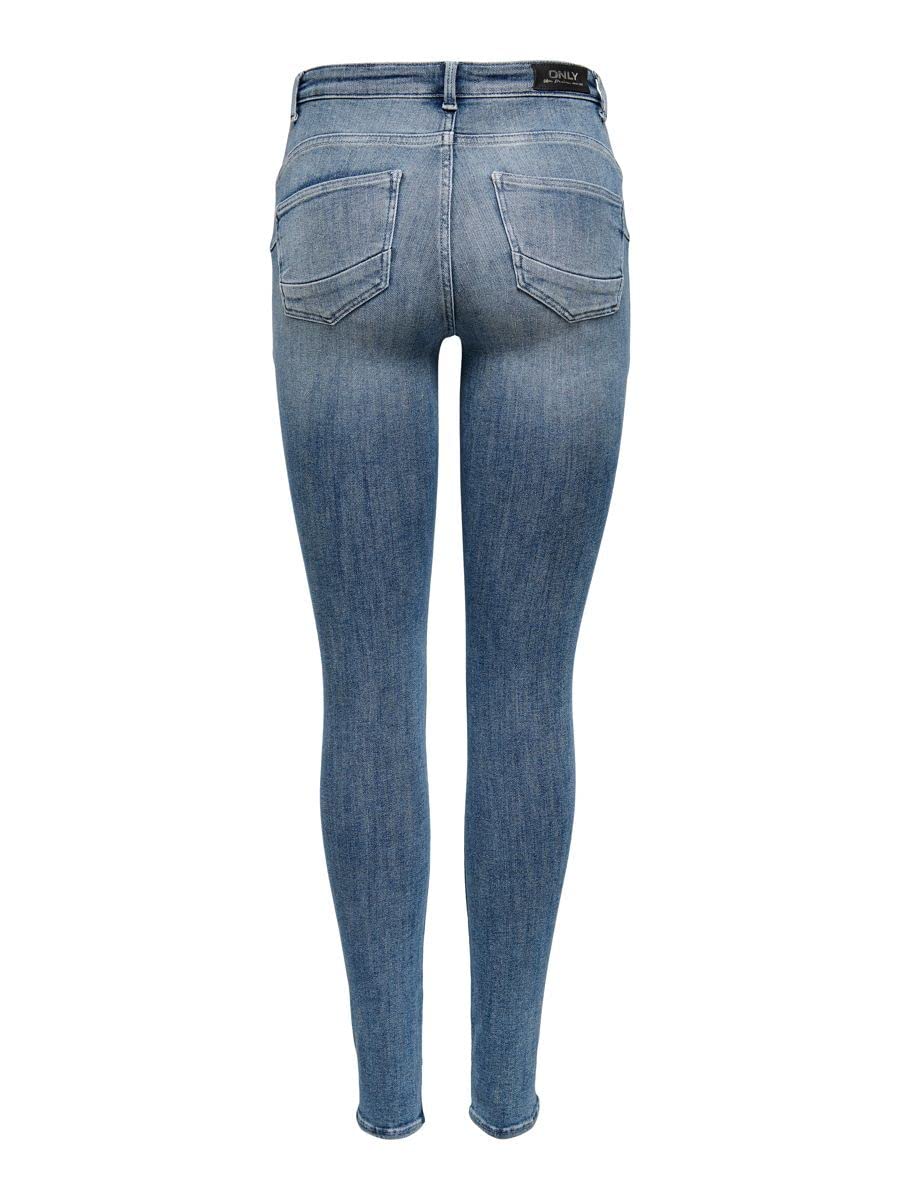 ONLY - Onlpower Life Mid Push, Jeans Donna