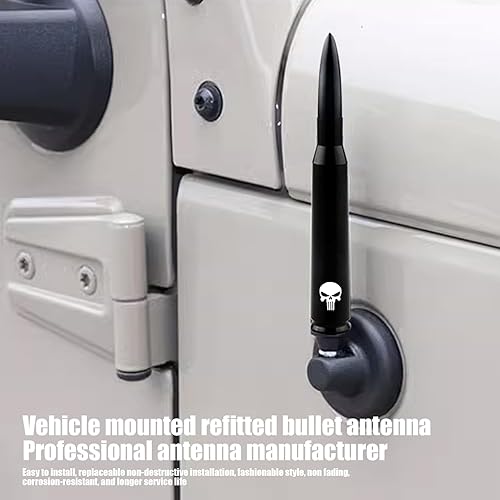 Miniatura 6 de 1 antena de bala de 5.4 pulgadas, antena de reacondicionamiento de automóvil para Ford F150, Jeep Wrangler Chevrolet, accesorios resistentes al