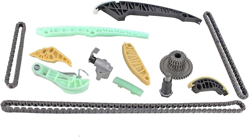 DNJ TK805 Timing Chain Kit compatible with 2006-2017 A3, A3 Quattro, A4 2.0L L4 16V DOHC 1984cc