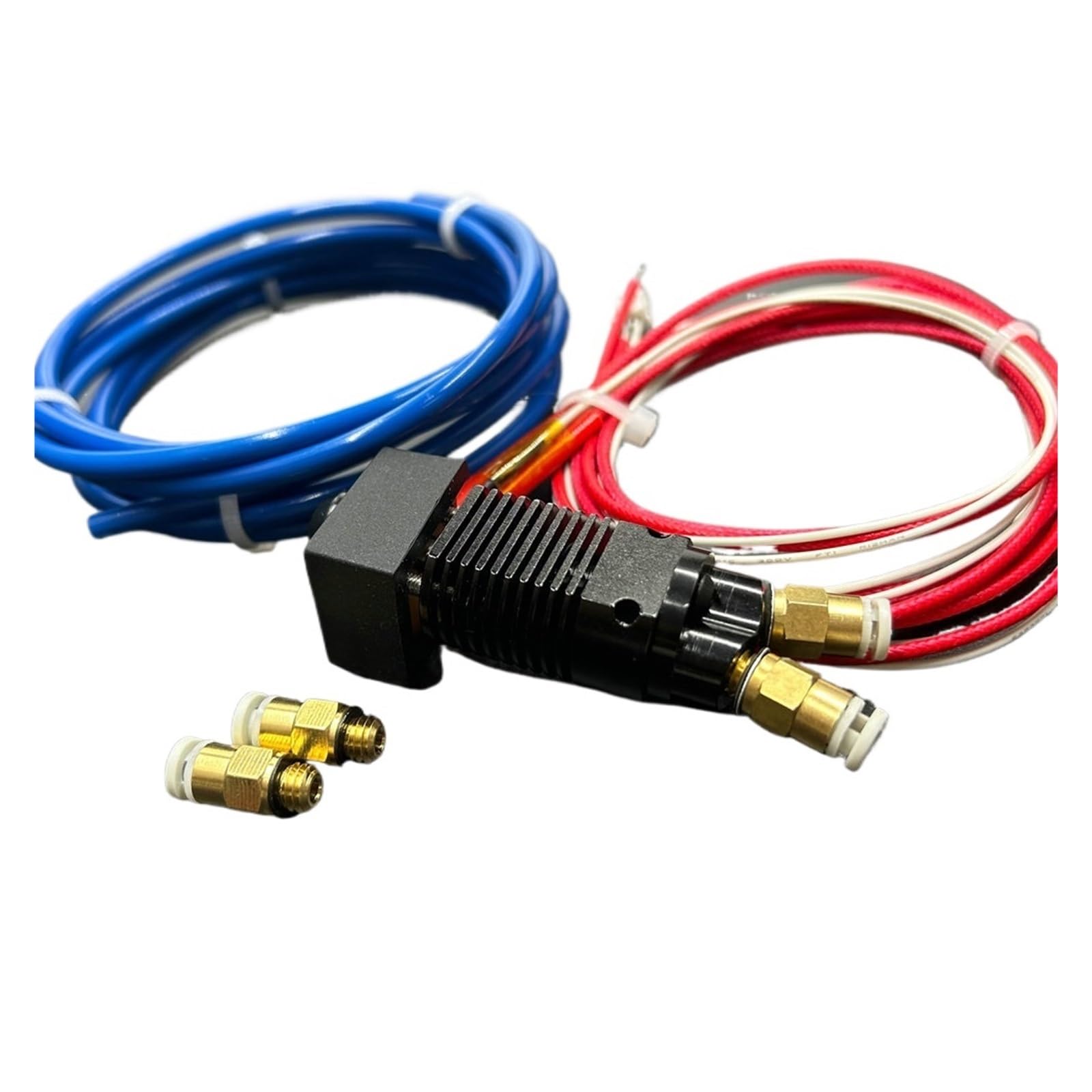 tianwandong Część drukarki ES-3D CR-10/Ender-3 2 w 1 wyjście dwukolorowa metalowa głowica hotend z głowicą J do drukowania kabli do części wytłaczarki CR-10/Ender 3(KIT,24V)