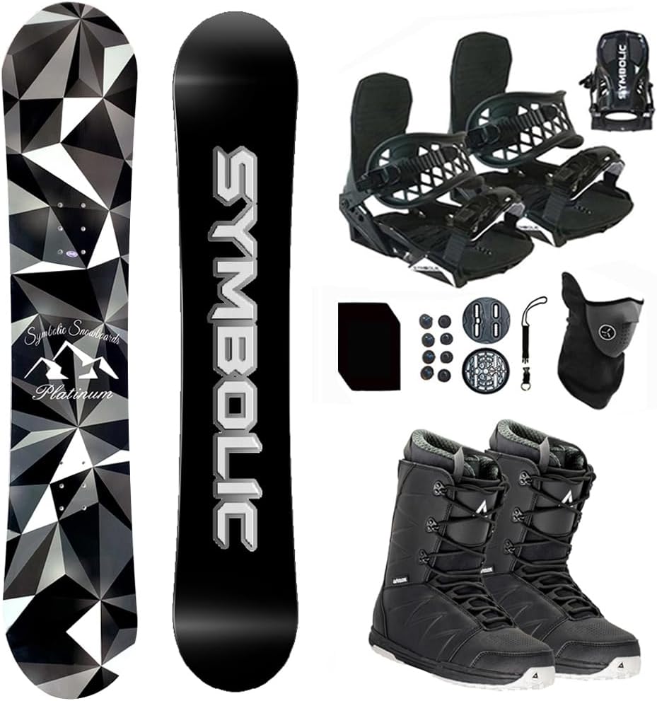 Symbolic Platinum Airtracks Men Snowboard & Bindings & Boots & Leash & Stomp