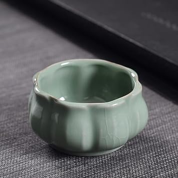 Lotus Incense Burner, Ceramic Incense Holder for Sticks, Procelain Glaze Censer Holder for Home Office Yoga Spa Temple Incense Fountain
