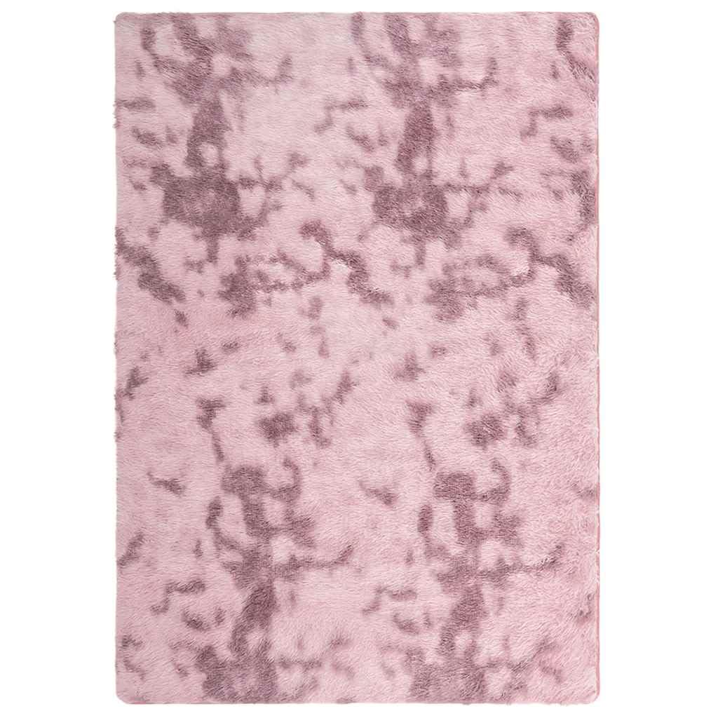 Tapis Shaggy à Poils Longs NAVARRA Rose poudré 240x340 cm,Maison & Jardin,Décorations,Tapis,4.8 kg-4102857