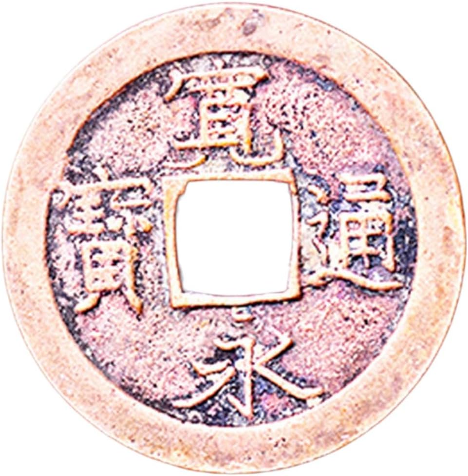 宽永古钱币古董古玩黄亮 Feng Shui Good Luck Charms Furniture,Bag,Home,Office Other Scenes 铜钱花钱 保老古币 fengshui Chinese Tassel Ornaments-1300