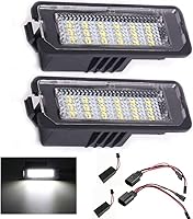 Vista 2 de Juego de 2 luces LED sin errores para matrícula, compatible con Volkswagen VW Golf GTI MK4 MK5 MK6 MK7 CC Rabbit Polo EOS Phaeton Beetle Scirocco
