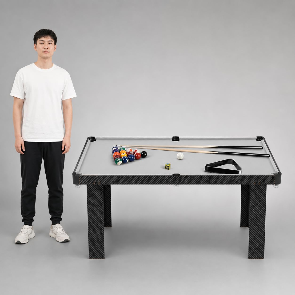 Mesa Billar Plegable, Billar para Niños y Adultos, Mesa Compacta