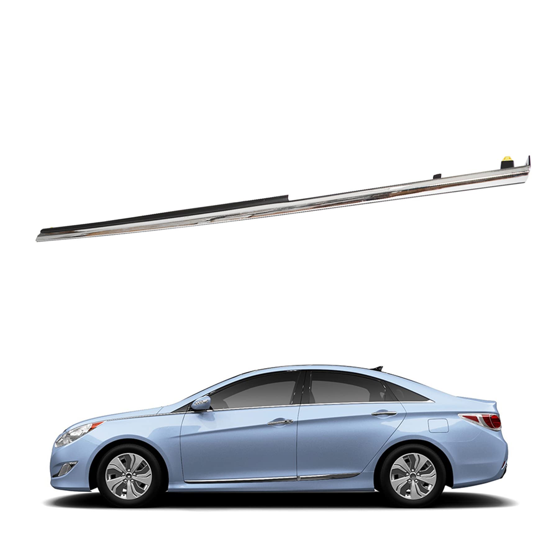 Photo 1 of marddpair Front Left Driver Upper Side Chrome Fender Garnish Molding Trim Replacement 