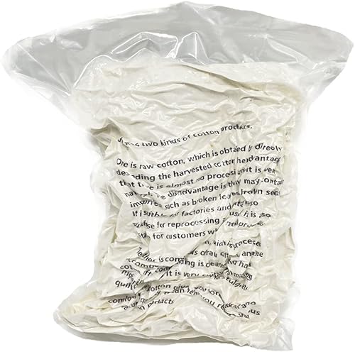 Miniatura 7 de Ivie Fibra de bateo de algodón orgánico de lujo, color blanco natural para relleno (algodón peinado de 1 libra)
