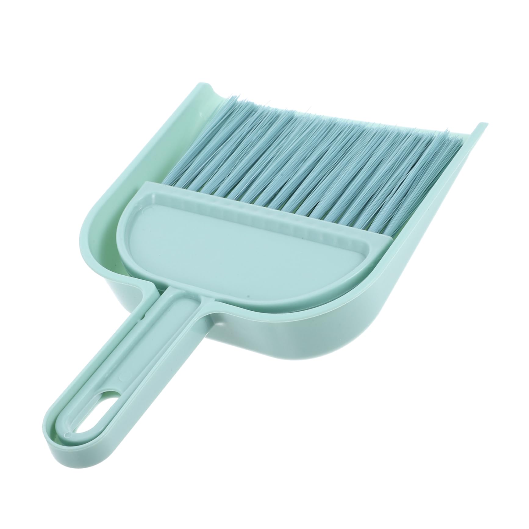 Cabilock Compact Desktop Broom and Dustpan Set Handheld for Bed and Office Hair Removal