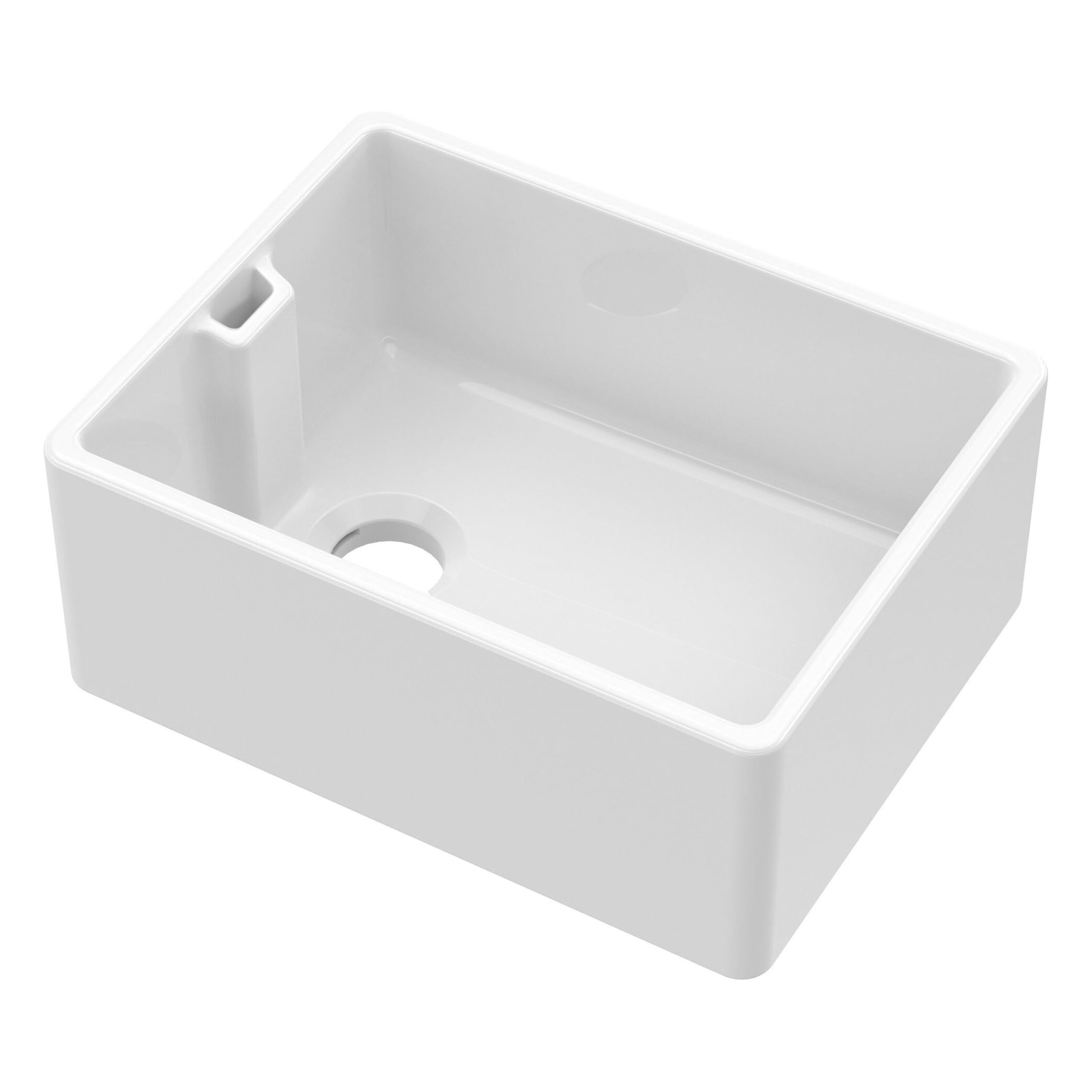 Balterley Fireclay Single Bowl Belfast Kitchen Sink With OverflowNo Tap Hole595mm from B&Q