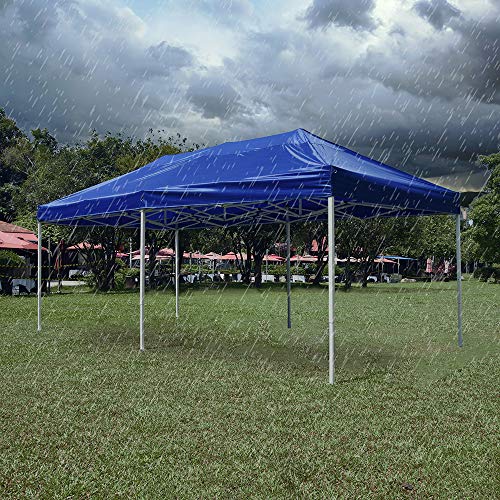 Yescom 9.6 * 19.1Ft Replacement Canopy Ez Pop Up Tent Cover Instant Patio Pavilion Gazebo Sunshade Oxford Outdoor 20X10Ft #TOP3