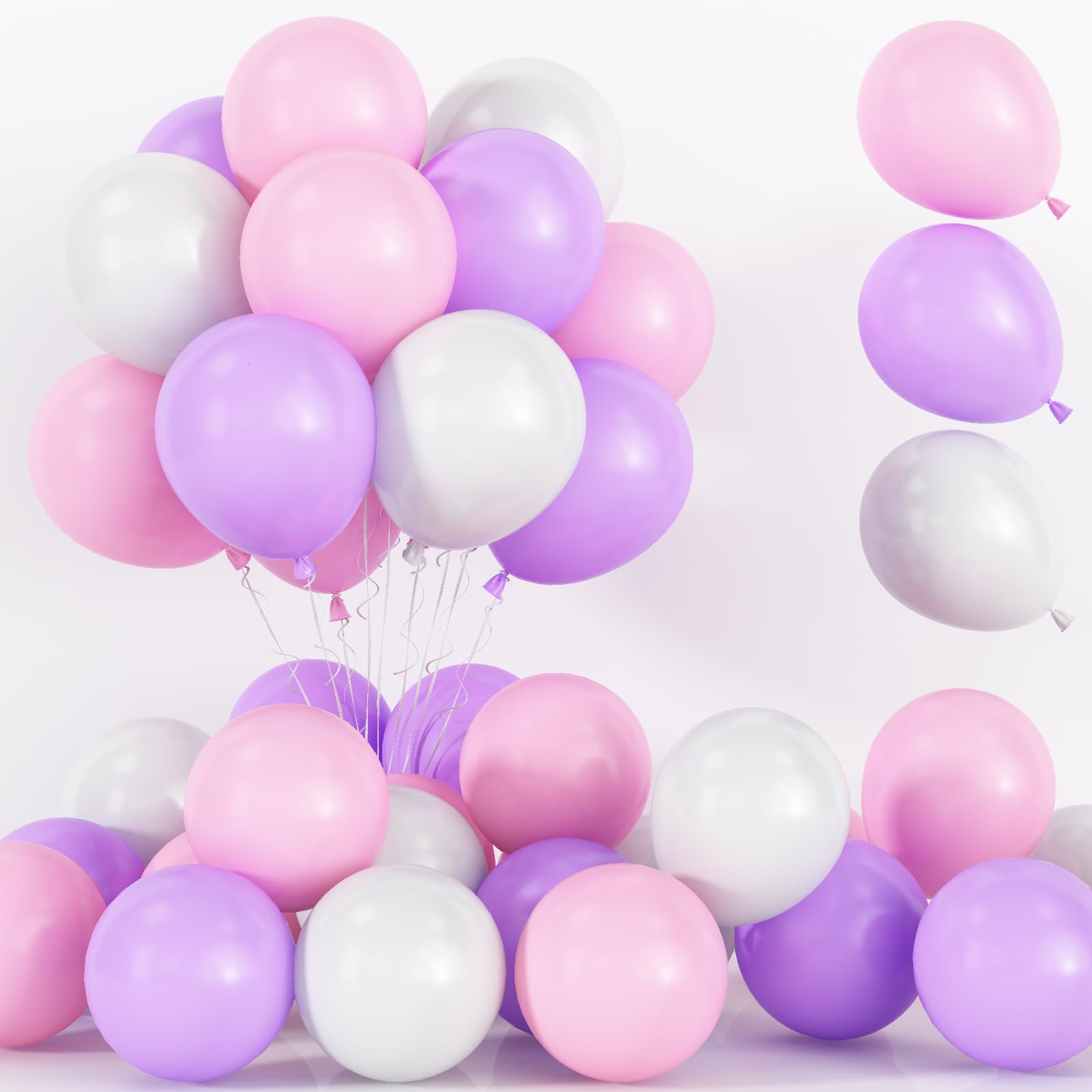 Champagne Gold and White Balloons, 60Pcs Beige White Sand Metallic Gold Pearl White Balloons for Girls, Neutral Ivory White Gold Balloons for Women Birthday Boho Wedding Engagement Party Decorations — view 11