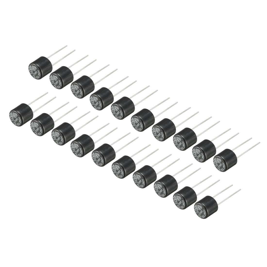 Uxcell 10Pcs DIP Mounted Miniature Square Slow Blow Micro Fuse For Electronic Pcb T8a 8a 250v Red