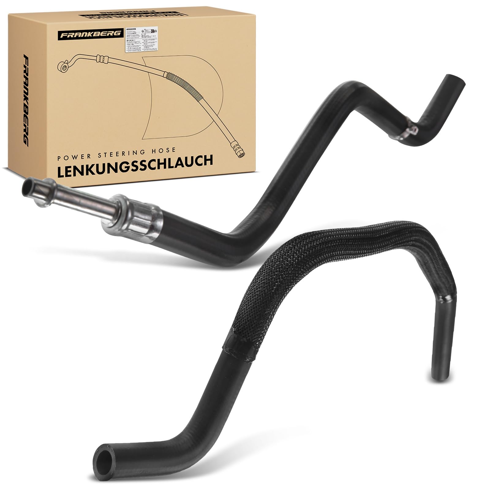 Frankberg 2x Servosterzo Tubo flessibile Compatibile con Serie 5 E39 520i 523i 525i 528i 530i Serie 5 Touring E39 520i 523i 525i 528i 530i Serie 7 E38 728i iL Replace# 32411094306