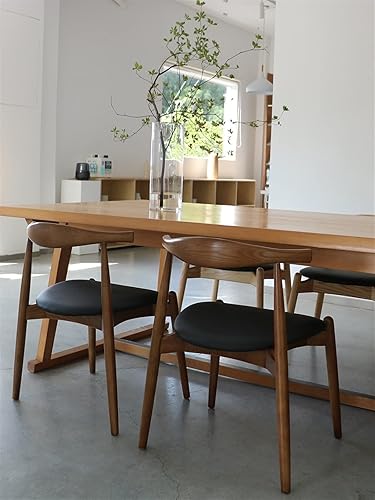 Miniatura 5 de Wonzone yz - Sillas de comedor de madera maciza codo color natural natural