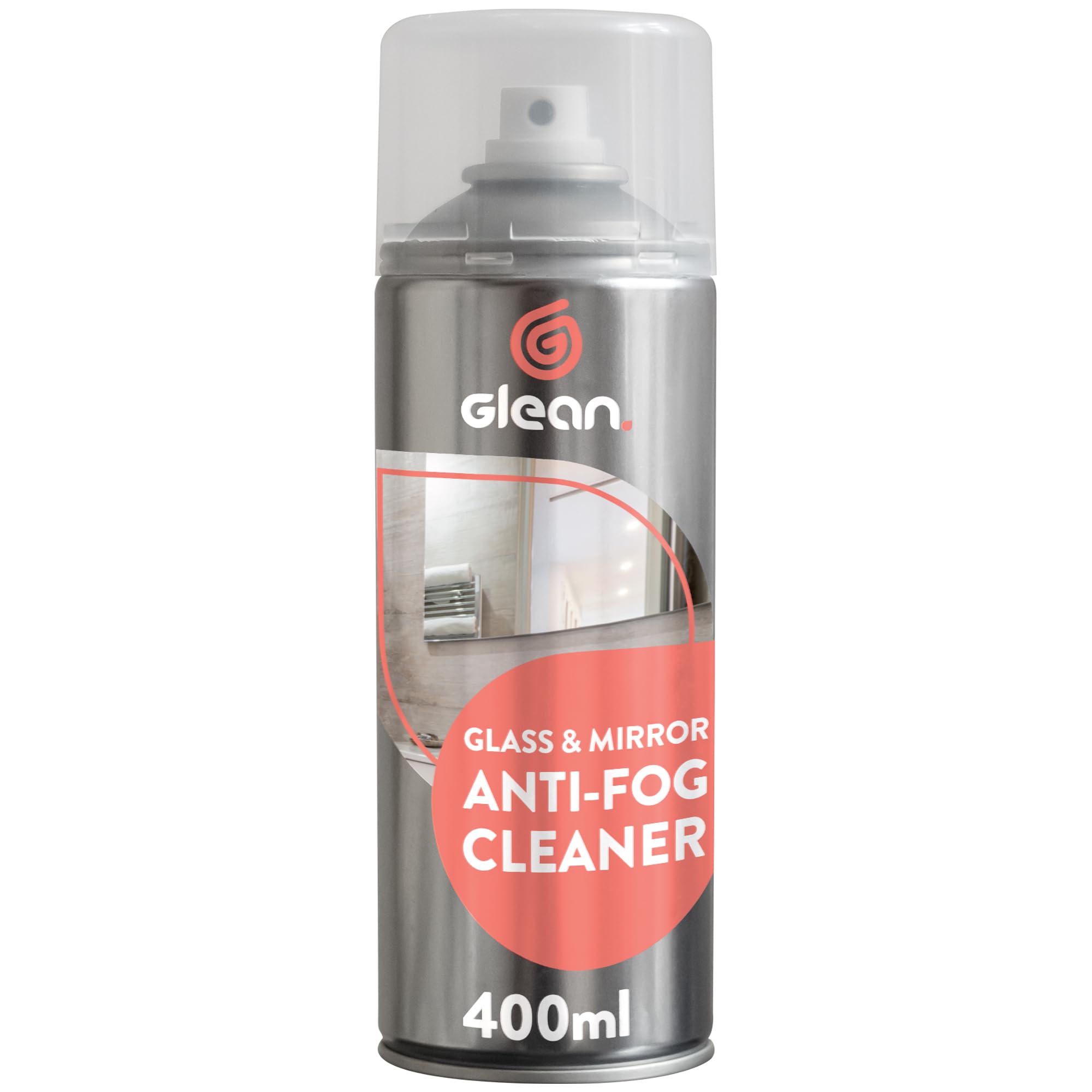 GLEAN Glass & Mirror Anti-Fog Cleaner | Prevents The Fogging Of Bathroom Mirrors, Windows, Shower Screens | 400ml