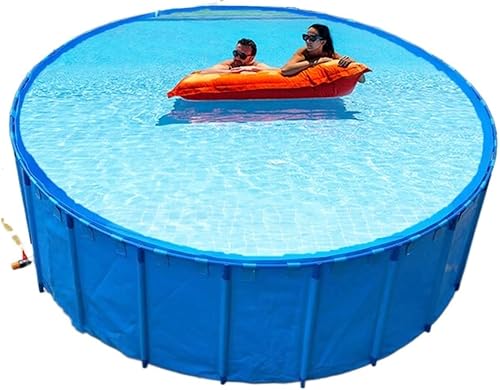 Piscina exterior ultra grande, piscina redonda de plástico enmarcada para patio trasero, jardínjardíninterior para adultos, 32.8 ft, 29.5 ft, 26.2