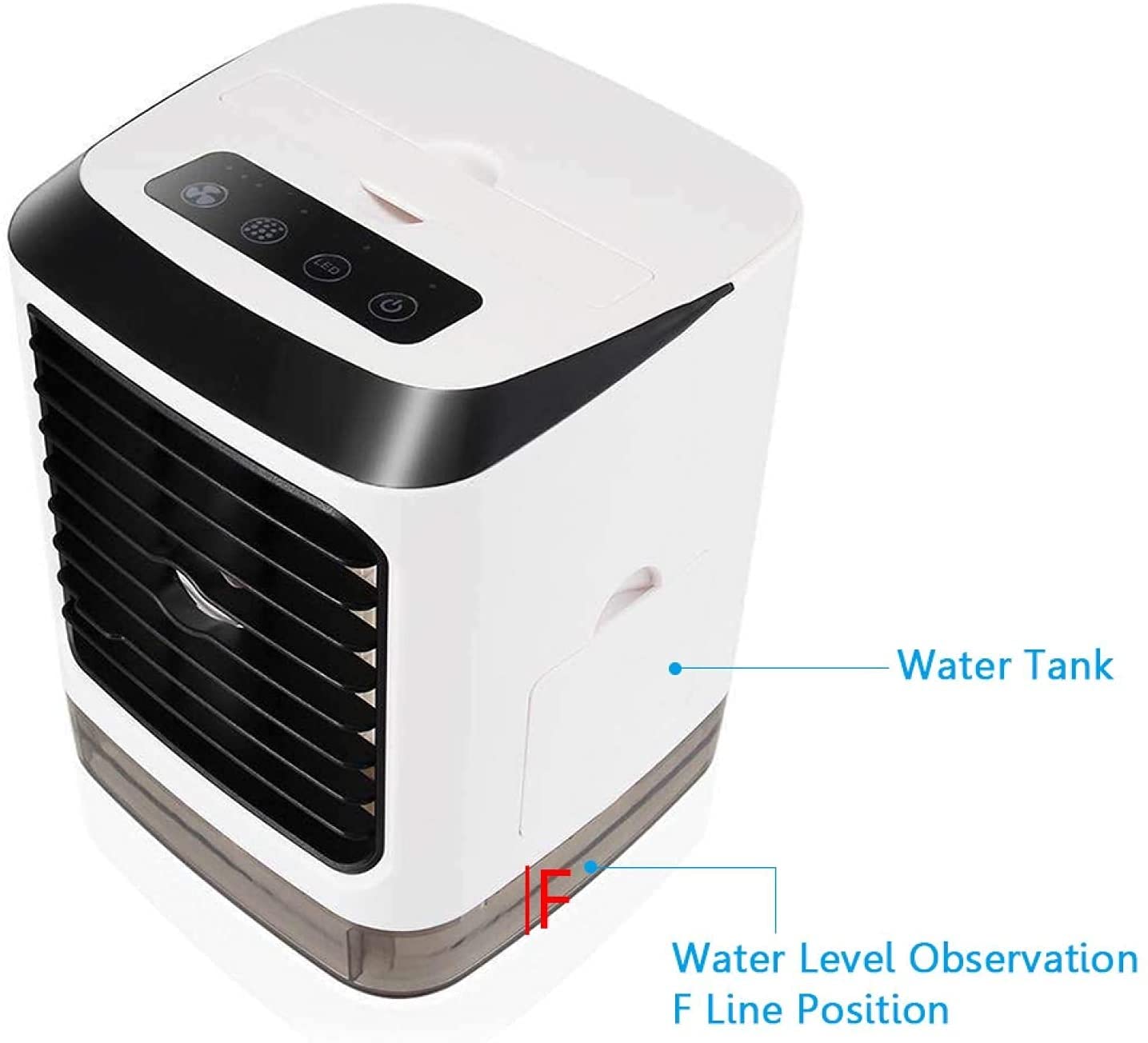 Przenośny klimatyzator Mini USB Przenośna chłodnica powietrza Wentylator Klimatyzator Pulpit Wentylator chłodzący powietrze Nawilżacz Oczyszczacz