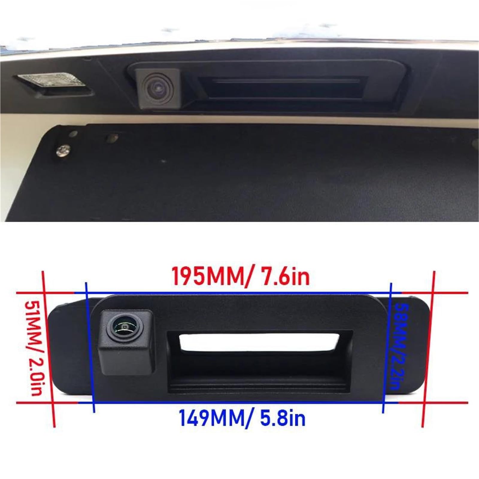 para Mercedes Benz CLA Clase C117 CLA180 CLA200 CLA220 CLA250 CLA45 AMG 2013~2017 2018 CVBS NTSC Cámara de visión Trasera para Coche (trayectoria dinámica B)