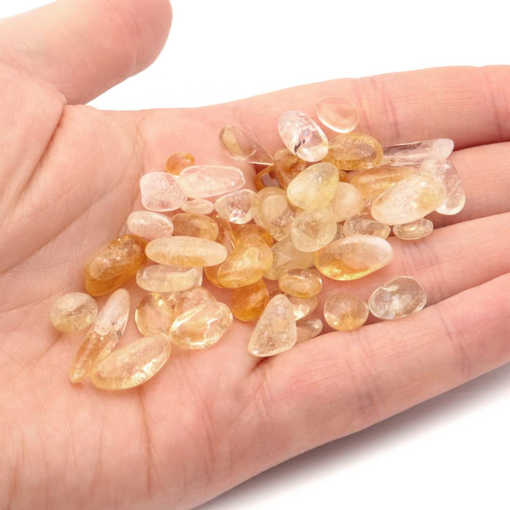 Amazon.co.jp: シトリン 黄水晶 さざれ石 100g サイズ中 AA 天然石