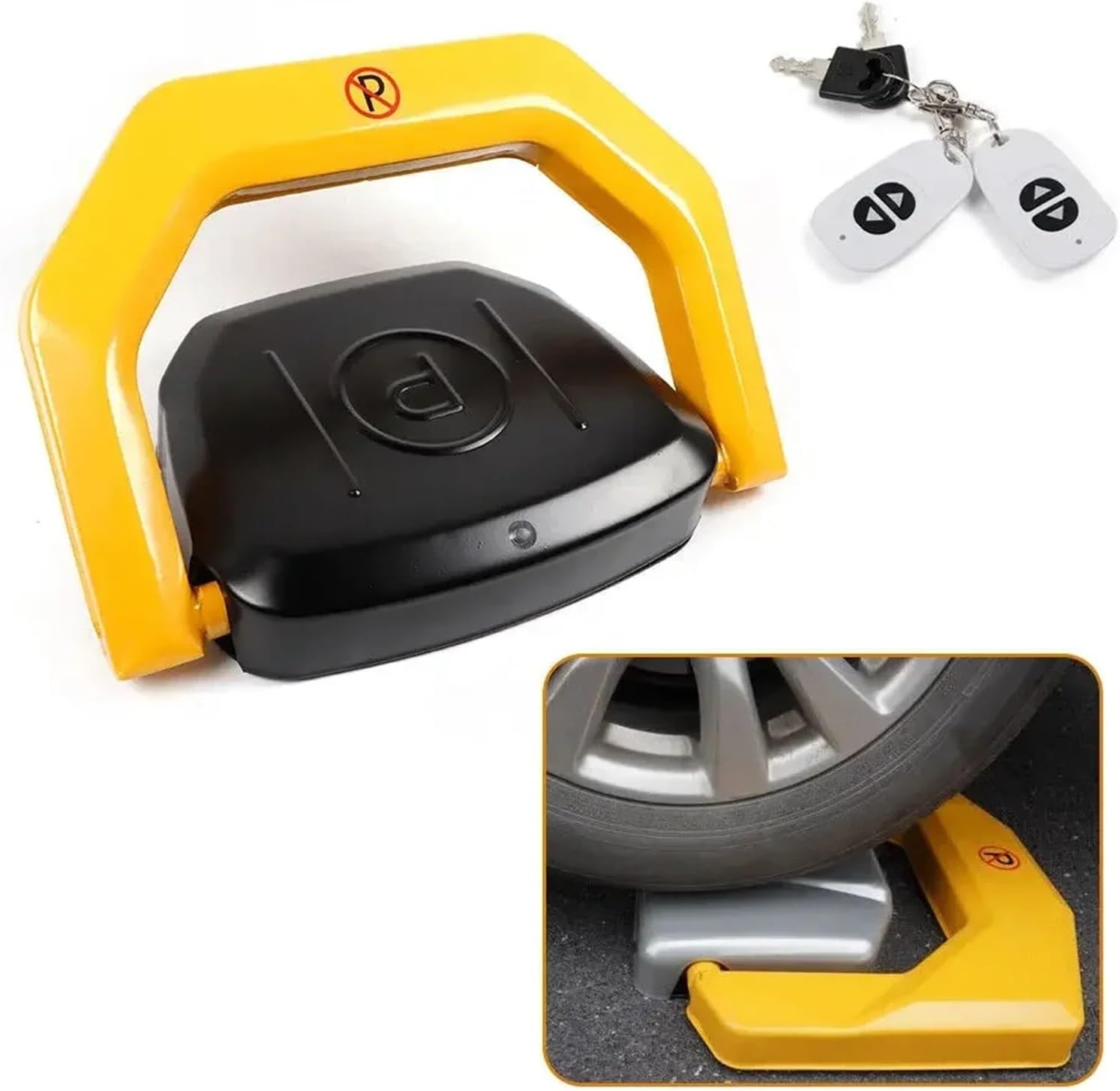 Driveway Security Car Barrier Lock Remote 30m Folding Automatic Parking Lock Without Light image 2