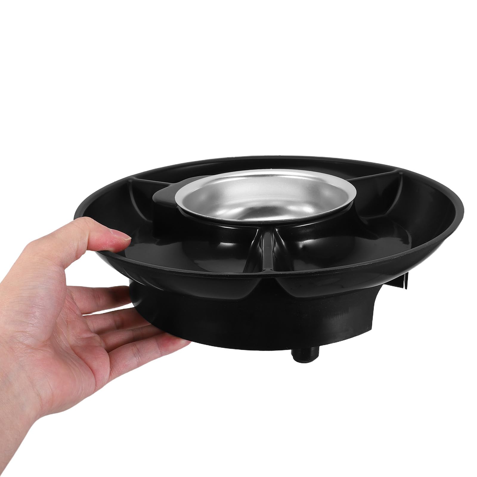 1 Fontaine à fondue chocolat noir : appareil électrique pour faire fondre le chocolat – kit à fondue pour tremper fruits et guimauves – idéal pour recevoir à la maison (prise UE)