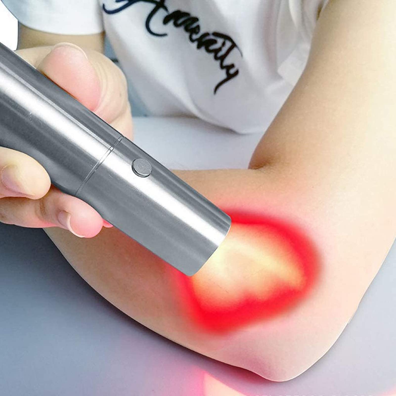 Dispositivo De Terapia De Luz Roja De Mano, Antorcha De Terapia De Luz De Carga USB 3 LED, Alivio del Dolor De Articulaciones Y Músculos, para Espalda, Cuello, Hombros, Rodillas, Manos