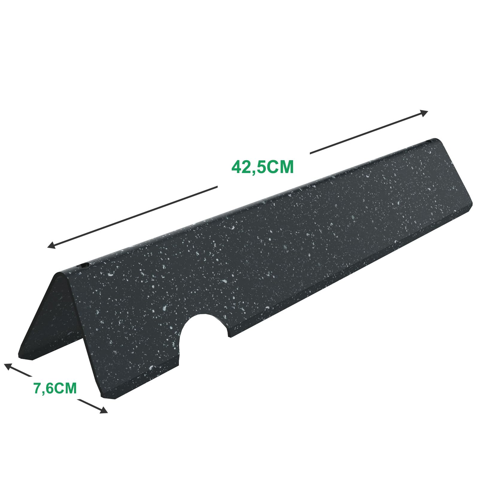 WELL GRILL 43,5CM Flavorizer Bars Aromaschienen für Weber Genesis 2 Zubehör, Genesis II E-310 E-330 E-335 S-335, II LX S/E-340 Serie(2017-Newer), für Weber 66795 66032, Porzellan Emailliert