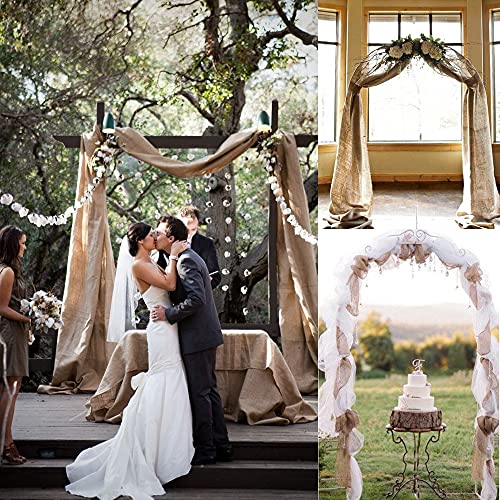 Tosnail 10 Yard Long 12" Wide Natural Burlap Fabric Roll for Craft Projects, Home Decor, Wedding Decor - Image 7