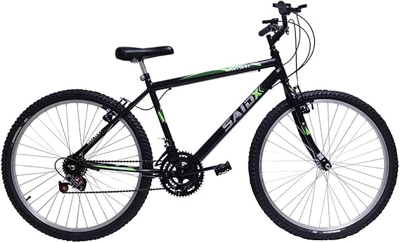 Bicicleta Aro 26 Quadro Aço 18 Marchas Rodas Alumínio Freio V-Brake Adulto Infantil
