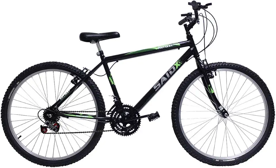 Bicicleta Aro 26 Quadro Aço 18 Marchas Rodas Alumínio Freio V-Brake Adulto Infantil